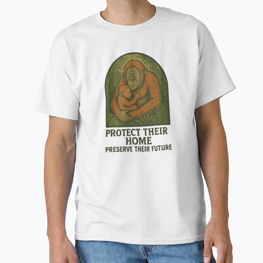 Vintage Orangutan Conservation by Matthew Beech Designs