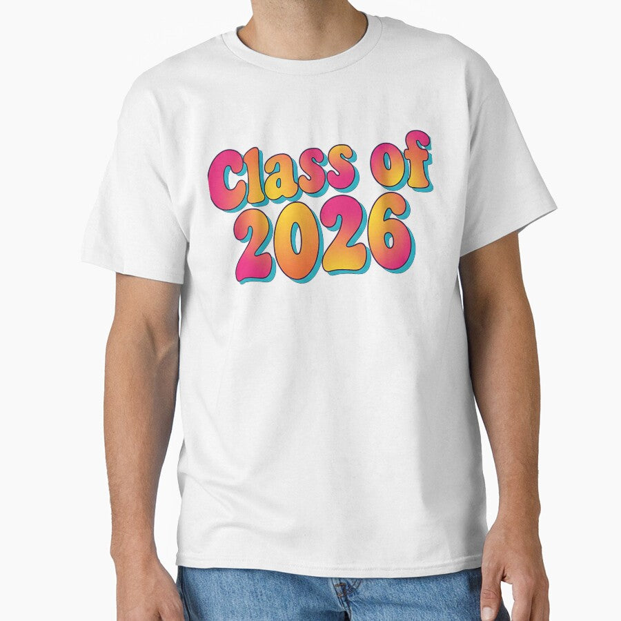Vibrant Retro Class of 2026 Graduation Design by Silent Watch Threads.