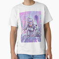 Y3K Futuristic Chrome Cyber Girl Dynamic Action Art by GrabaHuk