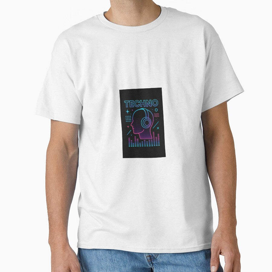 “Techno Vibes – Neon Head Frequency” by DarkNight9