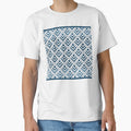 White and blue pixel art pattern featuring a clean, fresh, and calming aesthetic by Line-Aura