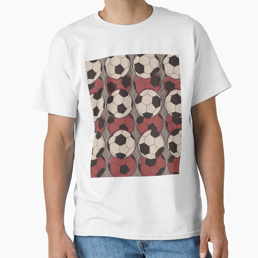 Boho Soccer Ball Pattern - Earthy colored Football by  Boho Vibes Studio