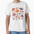 Whimsical Colorful Mushrooms by MyCalmDraw