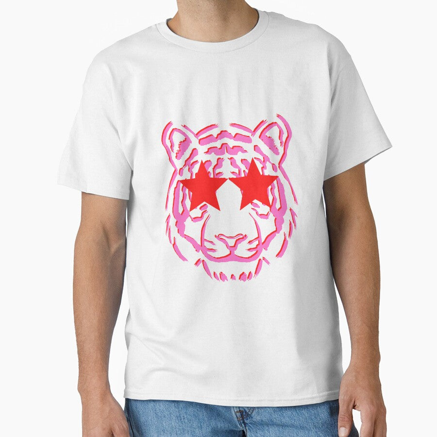 preppy star eyed tiger pink red by SUUSCK ★