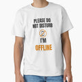 Please Do Not Disturb I’m Offline Aesthetic Minimal Beige Digital Detox Design by Uvclick
