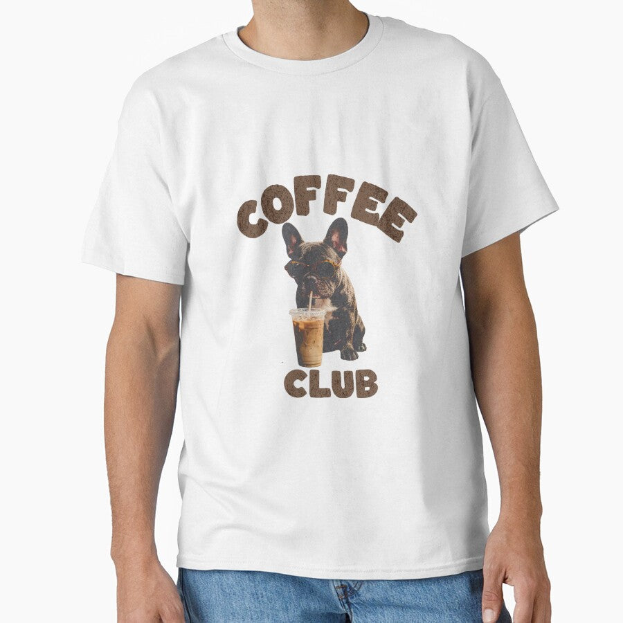 Coffee Club French Bulldog — Funny Iced Coffee Frenchie Dog Graphic by Colorful-Garden