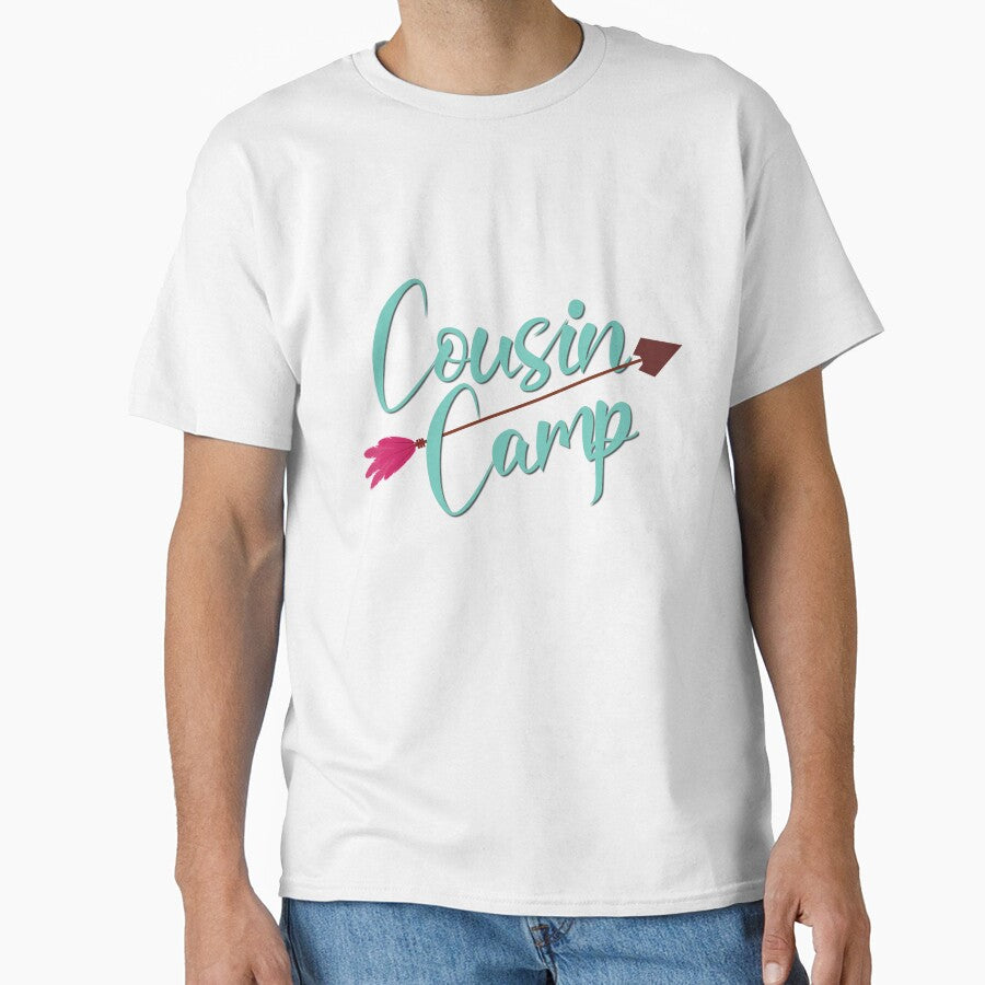 Cousin Camp Typography T-Shirt – Matching Family Reunion Design by PixelWaveBD