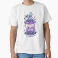Cute Blueberry Boba Tea – Sweet Kawaii Bubble Tea Illustration by BobaBunny76