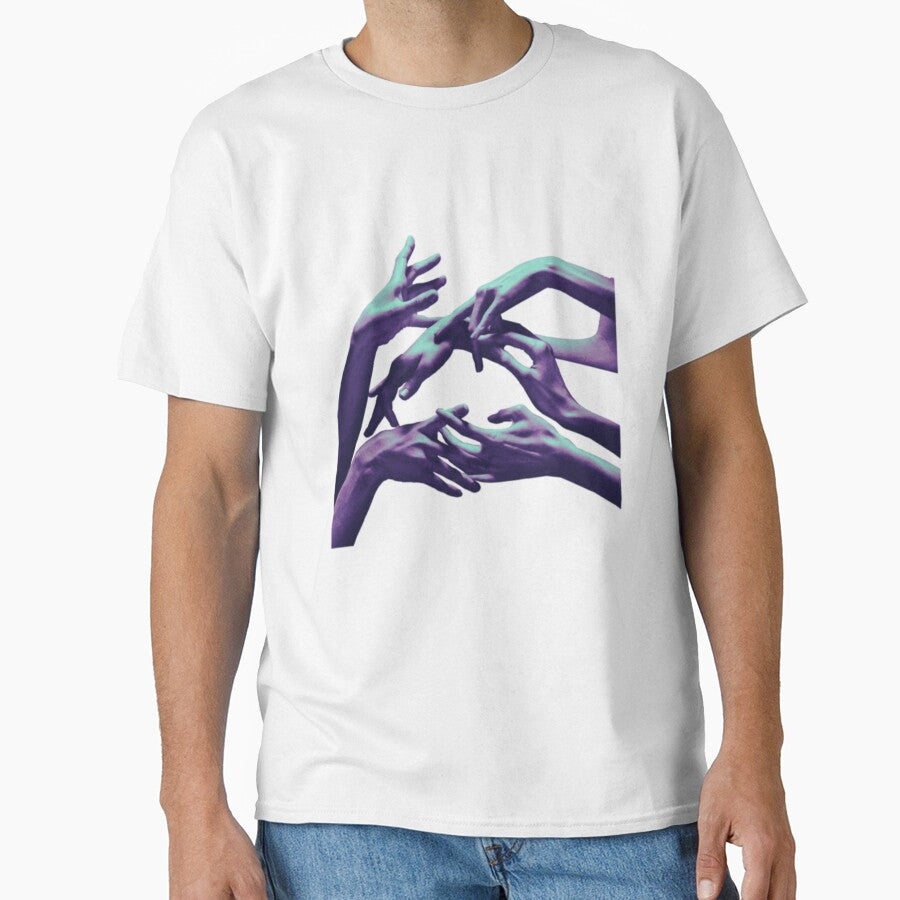 Connecting hands together t-shirt, connecting hands art, connecting hands stickers by Cici-Chan
