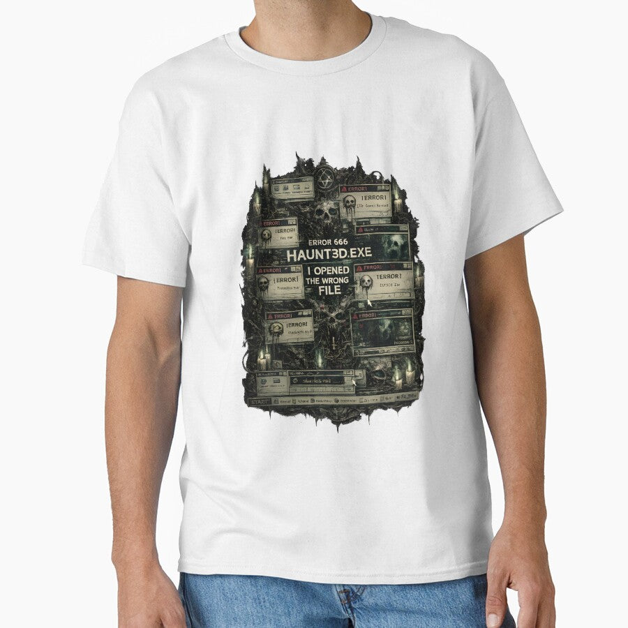 Haunted Executable Cyber Horror Design - HAUNT3D.EXE by Heretical-Crow