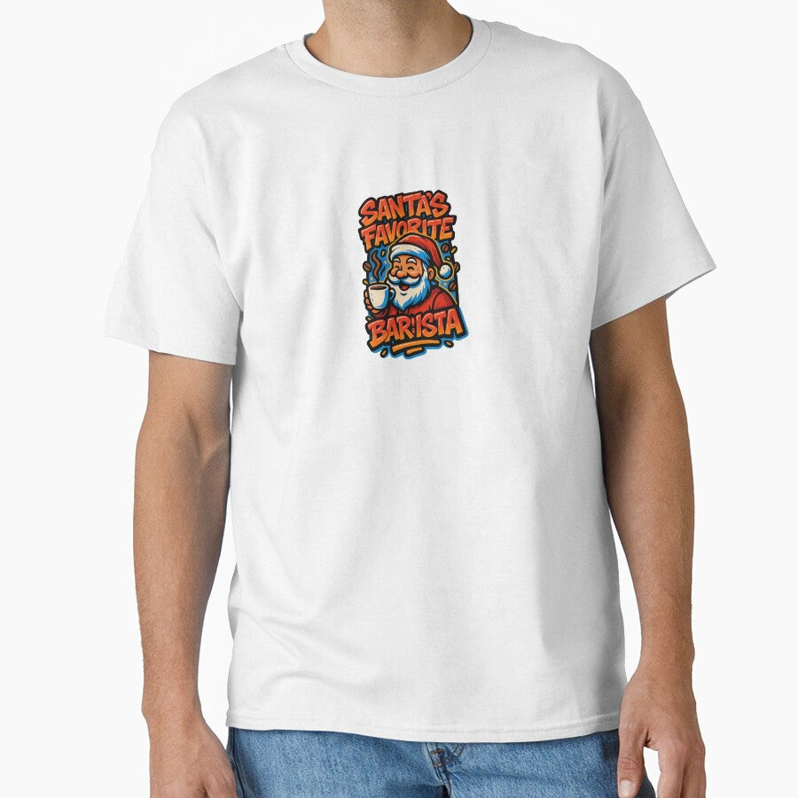Santa’s Favorite Barista – Graffiti Coffee Christmas by BoldApparel