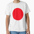 Minimalistic Rising Sun Japanese Flag Artwork by MakiMak
