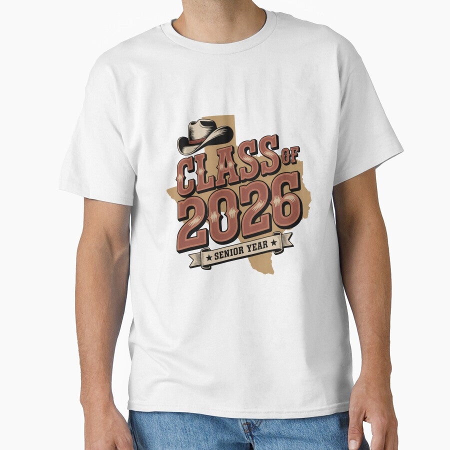 Class of 2026 Texas Senior Year Shirt by What a cute-Tee