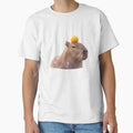 Zen Capybara In Onsen With Yuzu Fruit by DigitalAnnaBanana