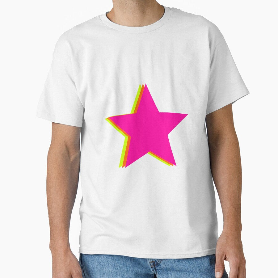 Preppy neon pink, green and orange star by SUUSCK ★