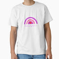 Be kind plain Love Rainbow Pink by DIYArtprinting
