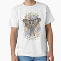 Women's Summer Tshirts Short Sleeve Moth Graphic T shirt | Casual basic tees by Nirozima