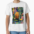 Step into a Whimsical Forest with a Cheerful Beaver Among Multicolored Trees by OlfactoART Studio