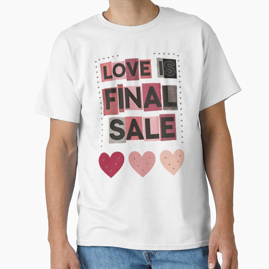 Love Is Final Sale – Valentines Day Ransom Note Aesthetic Poster by FestivityFinds
