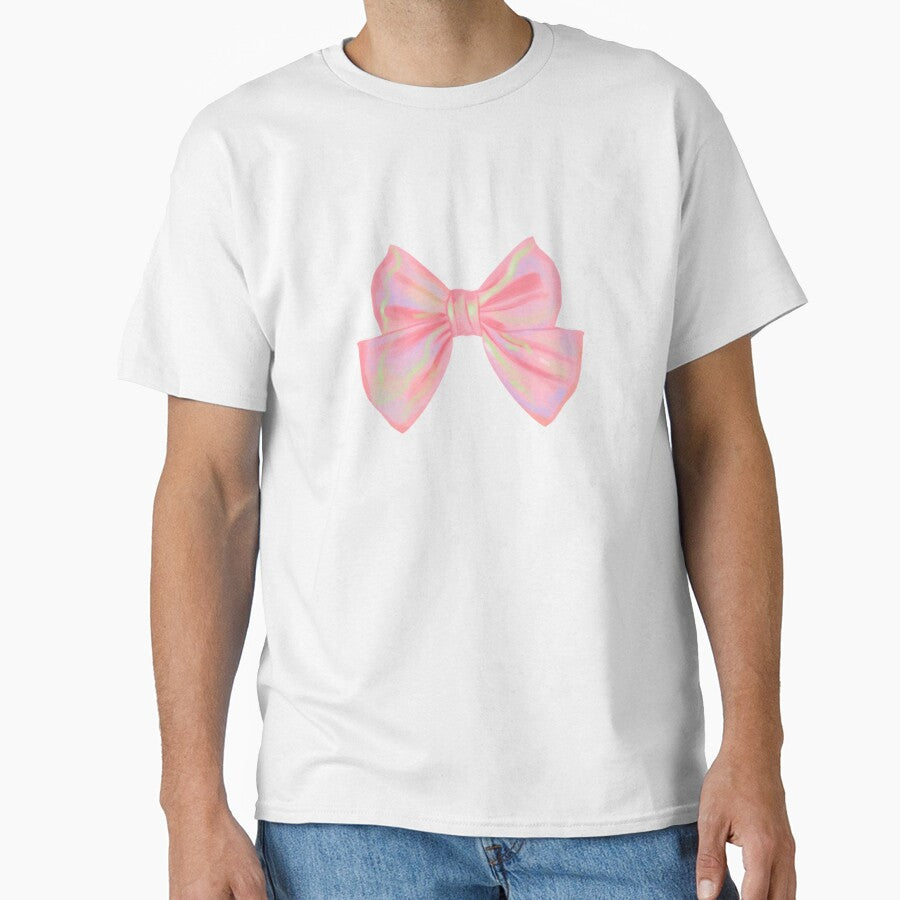 Pink Sparkly Iridescent Bow by lea-lani