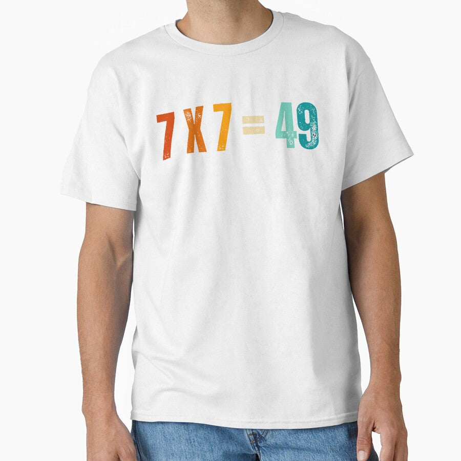 Funny Meme 7 x 7 = 49 Gen Alpha Funny Maths by erozzz