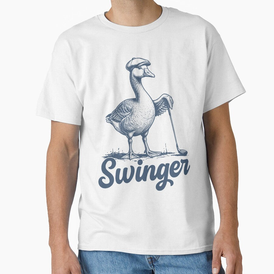 Swinger Golf Goose Golfer Golfing Gift by gunaone-design