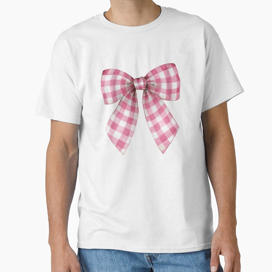 Pink gingham bow by MendaciousMina