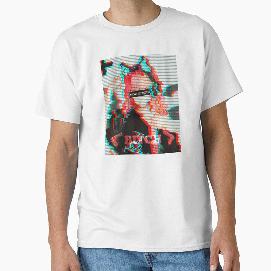 Vaporwave Art - Aesthetic Japanese Futurism Tee Anime Retro Hentai F*ck You by Hitagivapor
