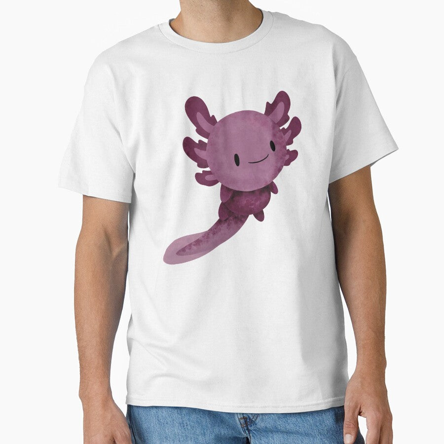 Cute Axolotl Happy Dark Pink by NinniSilver