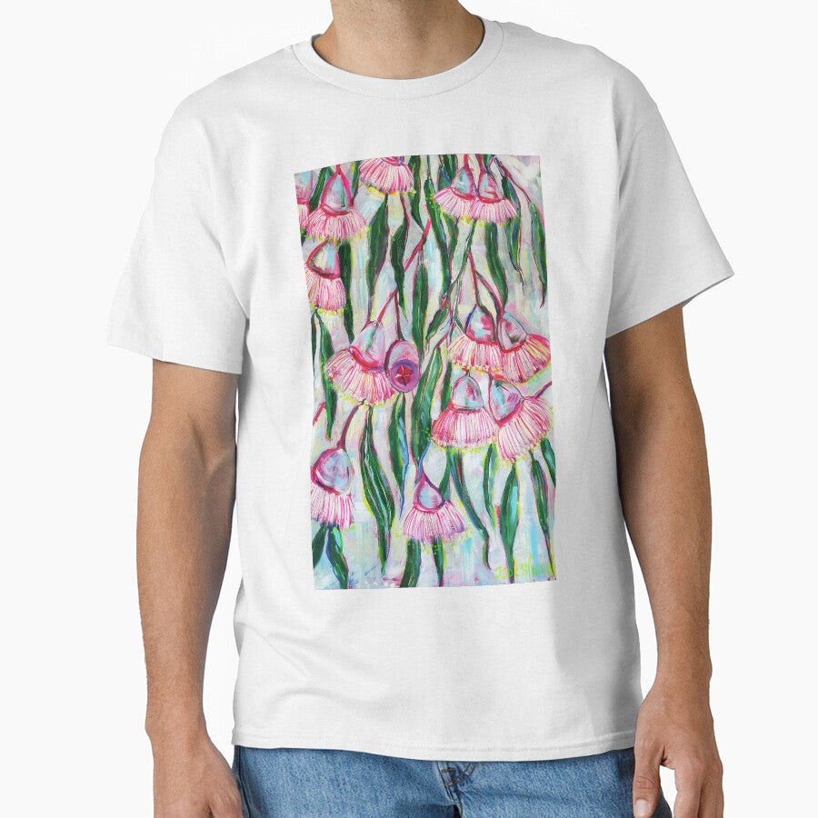 Blooming eucalyptus tree, gum tree flowers by orangerinka