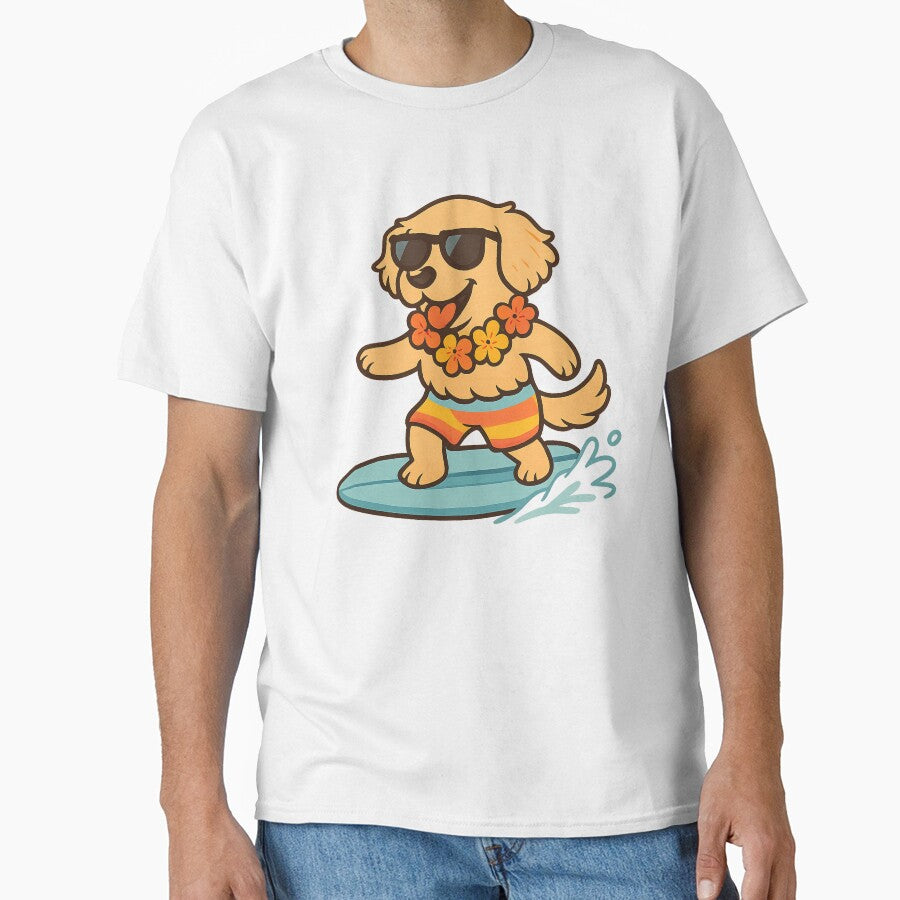 Surfing dog by mayhaku