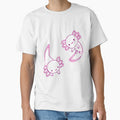 White cute axolotls by Mayarart