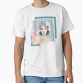 Beautiful woman with babyblue hair, pastel tones by Piano-pn