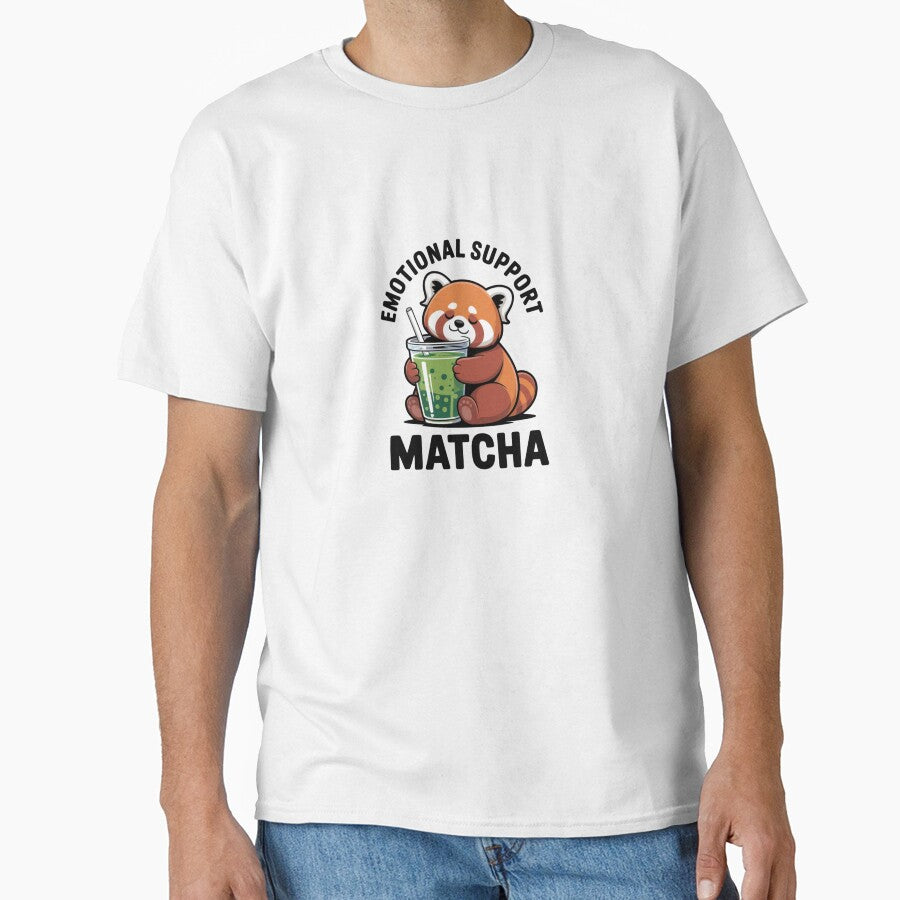 Funny Emotional Support Matcha Red Panda Sticker by Mr-wow