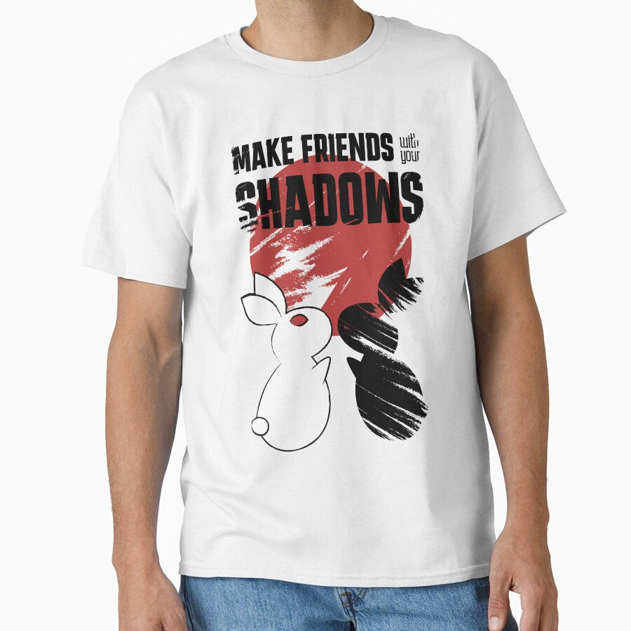 Make Friends With Your Shadows – Dark Rabbit Illustration with Emotional Meaning by Helmina Groper