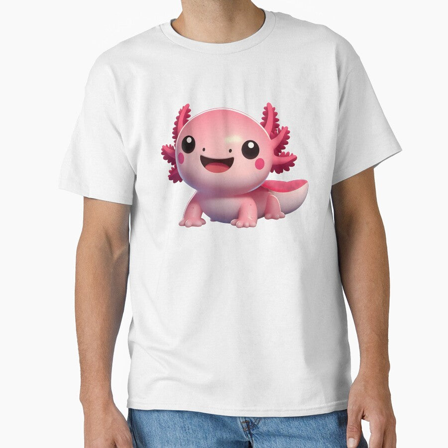 Cool 3D Smiling Axolotl by Frog Level Treasures