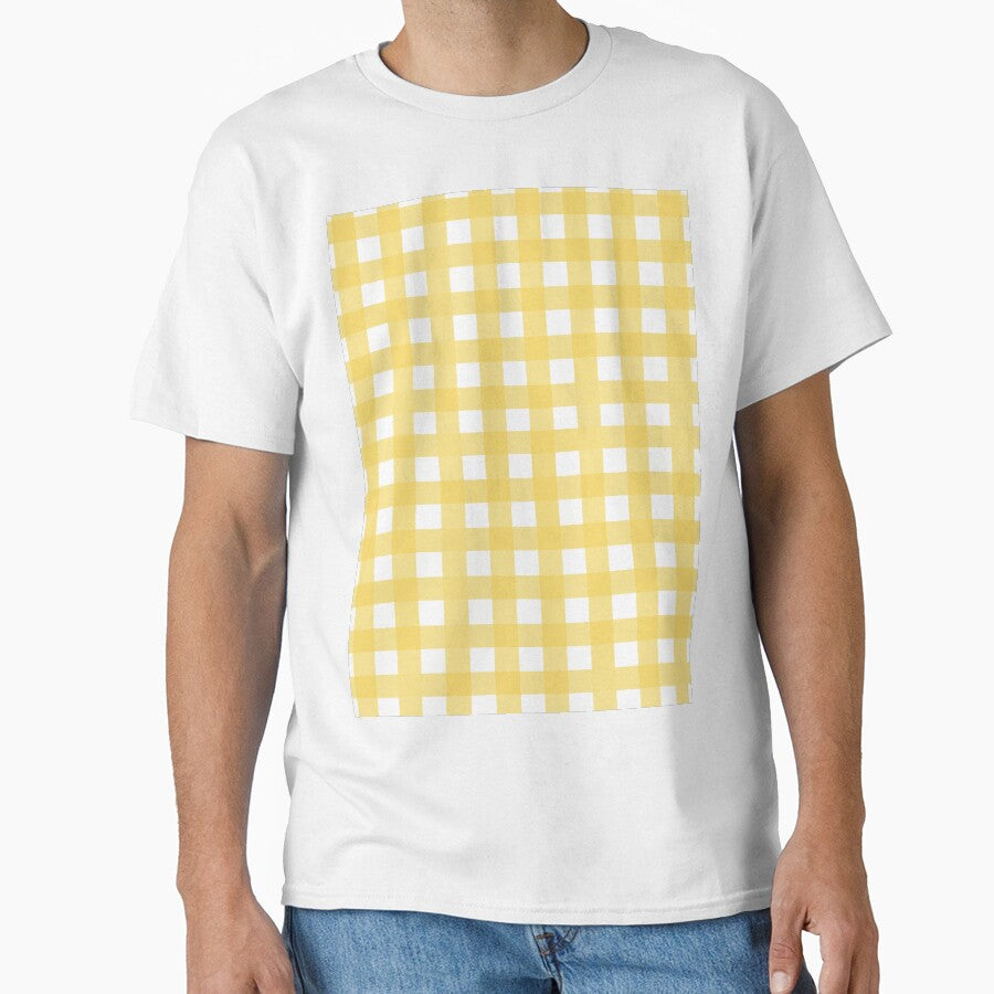 Bright Yellow Gingham Pattern by Zaya_art