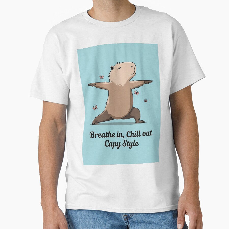 Breathe in Chill out Capy Style by Situstshirts