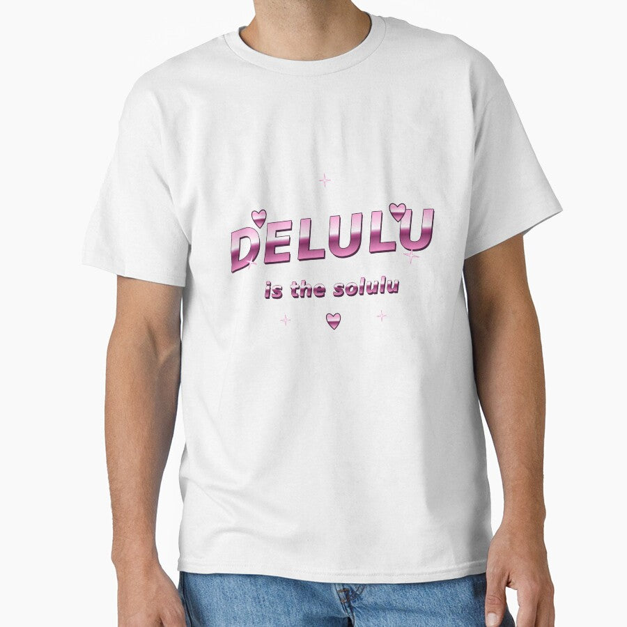 Delulu Is The Solulu Y2K Chrome Funny Quote by DraakMonster013
