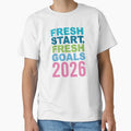 Fresh Start Fresh Goals 2026 Typography Design by DavidTeeStudio