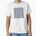 Astral Aura Navy Blue Gingham Print Pattern by Flip & Flop