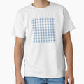 Powder Blue Gingham Print Pattern by Flip & Flop