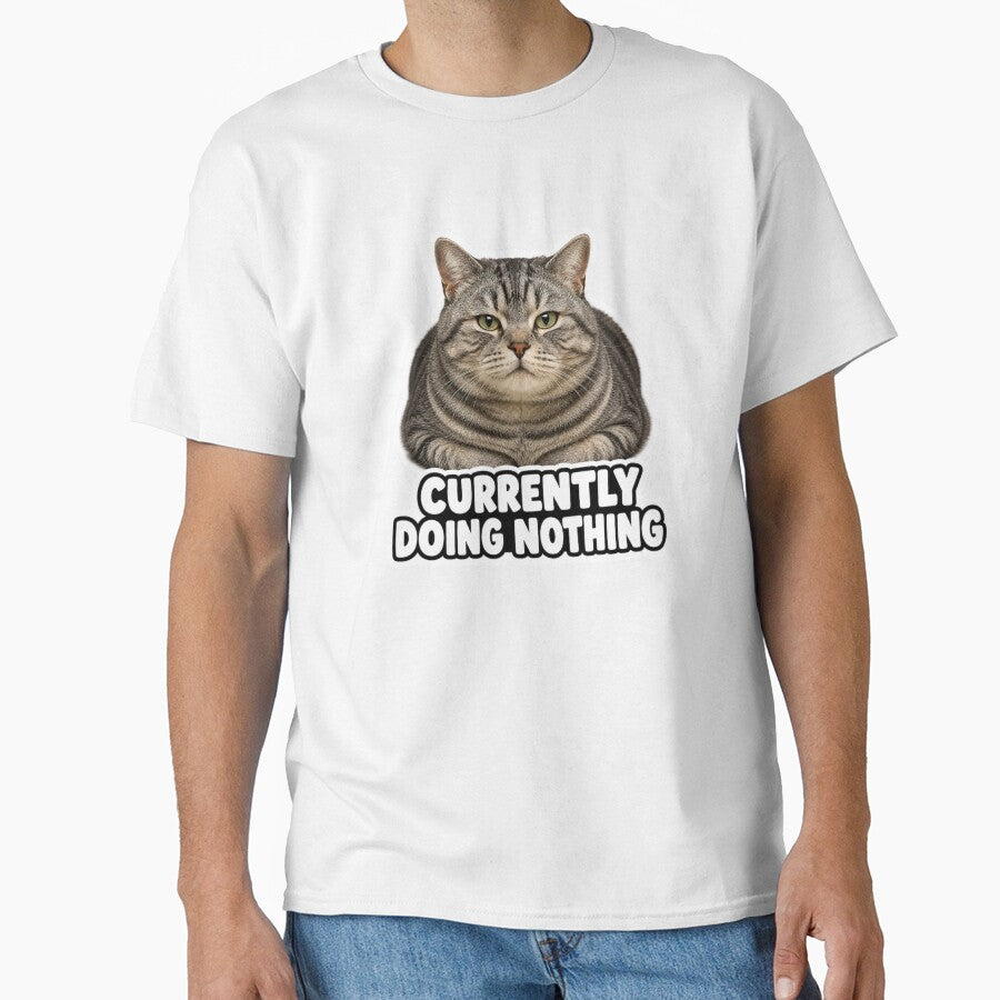 Currently Doing Nothing Funny Lazy Cat Meme by MoodyMeows