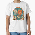Padel Therapy Retro Racket and Heart Badge by BoosterShop