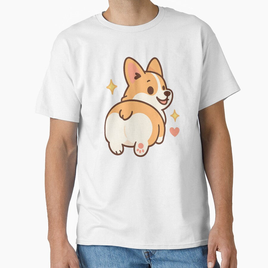 Corgi Butt – Funny Sparkly Dog Sticker by Tripconic