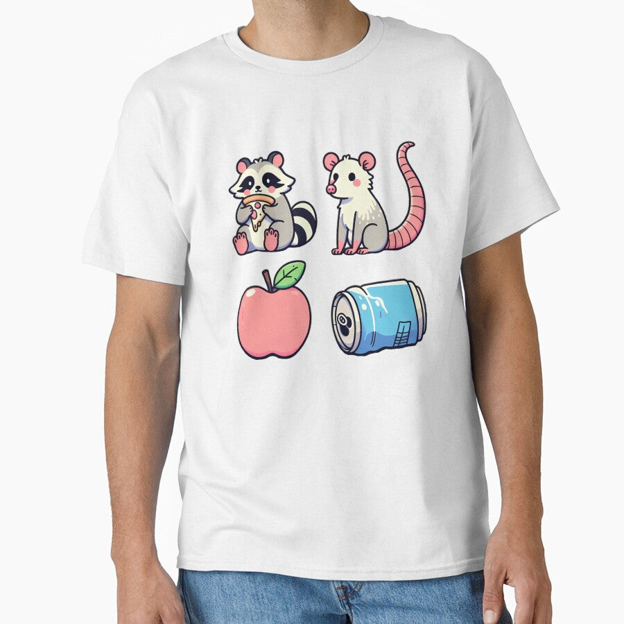 Cute Trash Gang - Raccoon & Opossum Kawaii by GREENZ0NE