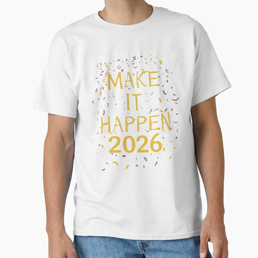 Make It Happen 2026 Sprinkles Motivation by DavidTeeStudio