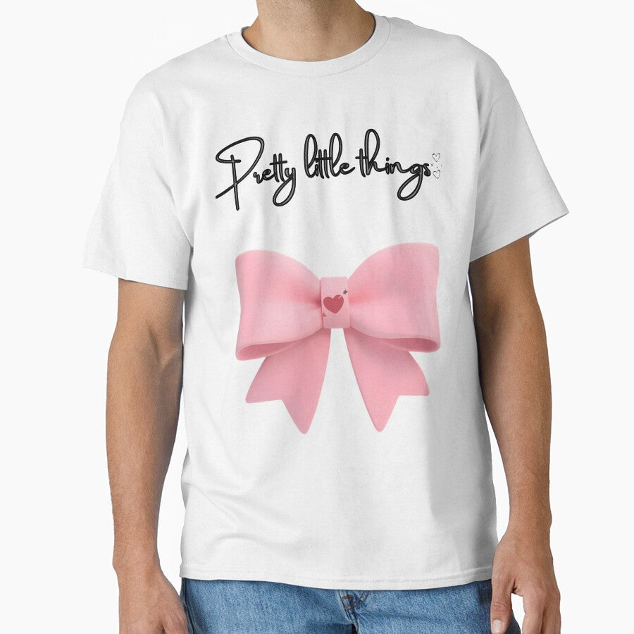 Pretty Little Things Pink Bow Aesthetic | Cute Girly Coquette Soft Girl Design by VelPhoenix