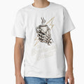 Bonehanded Barista Skeleton Holding Cup Logo - Dark by Bonehanded