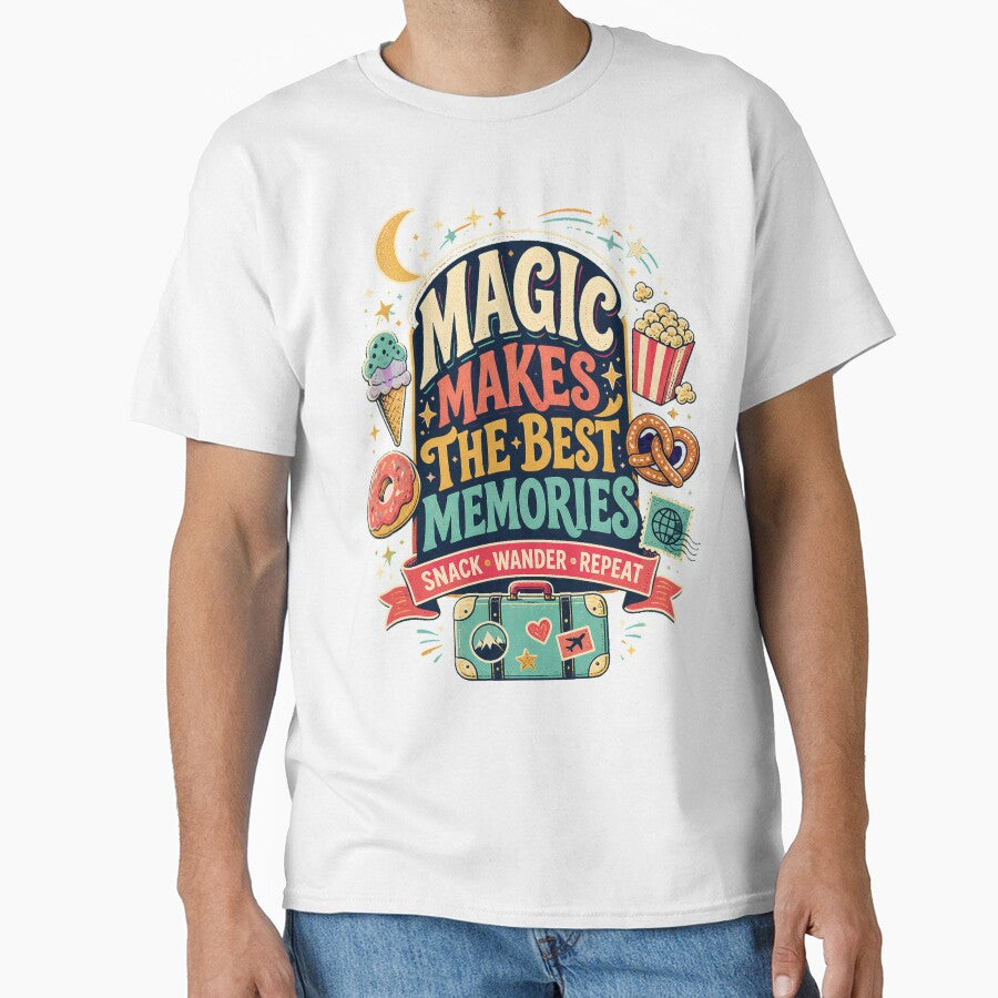 Magical for Women: I'm Here for The Snacks Magic Kingdom Funny World Trips Short Sleeve Top by Kiwno-Q